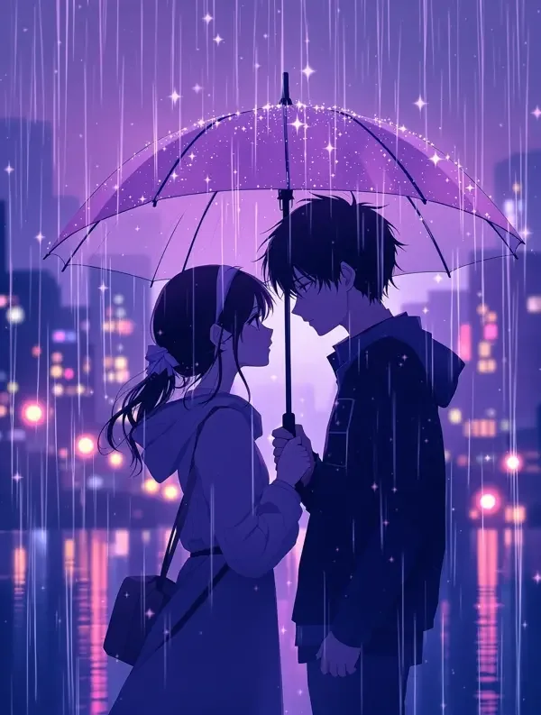 雨中的信 动漫封面海报